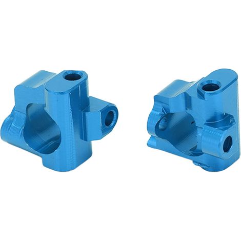 Lot de 2 moyeux avant en alliage d'aluminium pour voiture RC LOSI 1/18 Mini T 2.0 2WD (pièces bleues) (1/5)