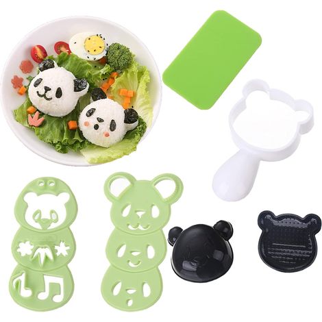1 Kit accessoires bento, moule riz forme animal, presse sandwich nori, décoration lunch enfant adulte, cuisine japonaise (1/5)