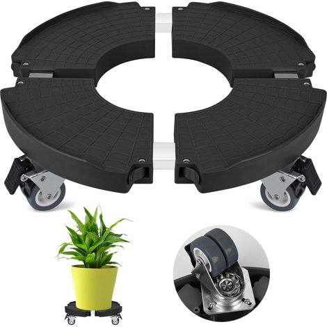 Support pour plantes avec roues, support pour plantes robuste et réglable de 15 à 20 pouces, support pour plantes roulant pour Pot de fleurs (1/5)