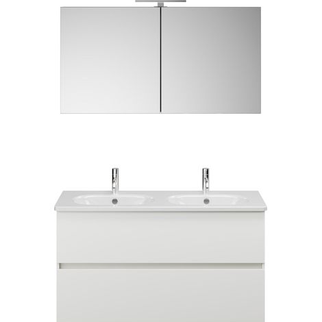 Burg Rocio Badmöbelset SGYS120 TxBxH 465x1205x2000, weiß matt