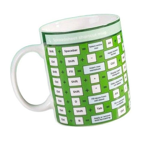 Taza de café y té de Excel, regalo divertido para la oficina. (1/3)