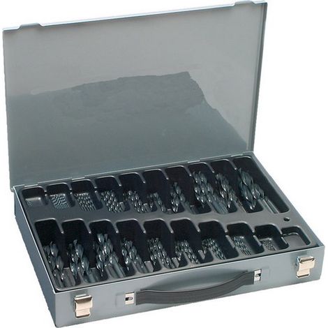 Punte Gioco Torsione (18 Parti), Di Acciaio Rapido Tipo N, Din 338, Laminati, Ø H8: 1.00 A 10.00 Mm Numero Di Bit 170 Articolo (1/5)