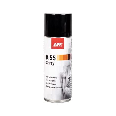 APP K 55 Colla spray universale Colla per tessuti, legno, pelle, carta e molto altro 400 ml (1/3)