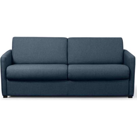 Canapé Convertible 3 Places "Aly" 198cm Bleu Foncé (1/5)