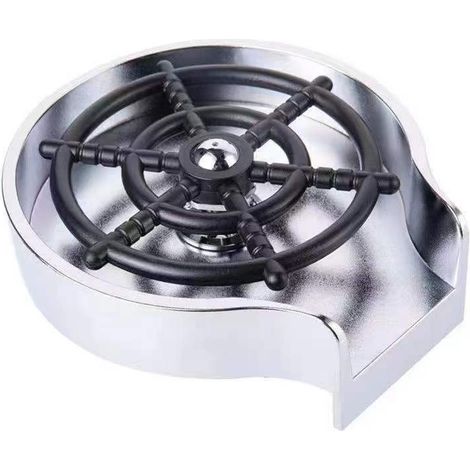 Rinse-Verre - Jet Centralisé En Acier Inoxydable - Pour Évier De Cuisine Ou Bar - Montage Sur Plan De Travail - 1 Pièce