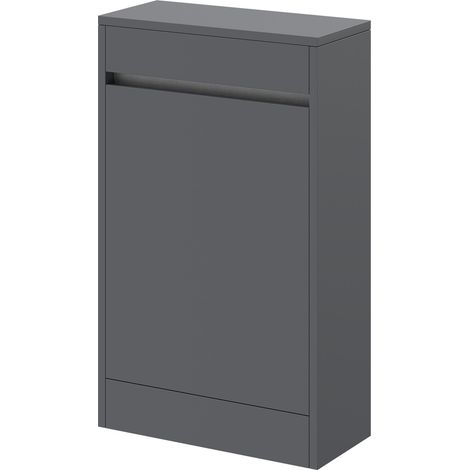 City Gloss Grey 500mm Toilet Unit (1/5)