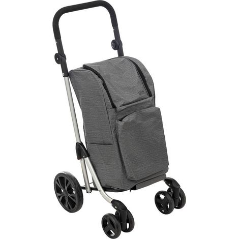 5five - klappbarer trolley mit 4 rädern grau (1/5)