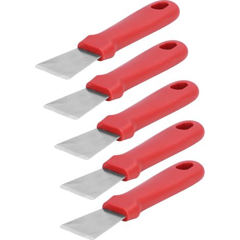 10 couteaux à mastic robustes et durables en acier inoxydable, design ergonomique, manche antidérapant, grattoir d'établi à usage multiple (1/5)
