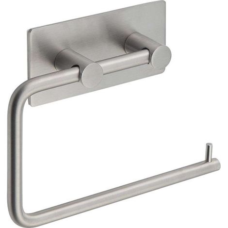 Sapho - Portarrollos autoadhesivo, acero inoxidable cepillado 33207 (1/2)