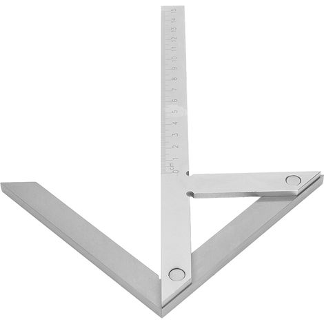 Équerre de centrage inox précision pour plateau circulaire et arbre 150x130mm repère de milieu (1/5)