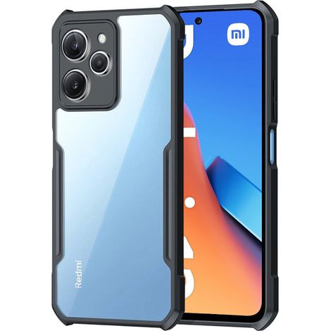 Funda para Xiaomi Redmi 12, híbrida anticaída, negra. (1/3)