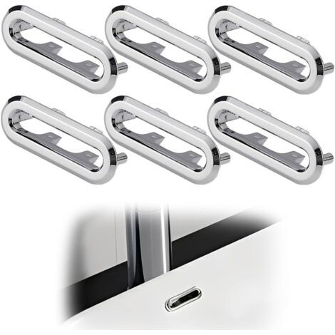 6 Stück Spülbeckenüberlaufstopfen, Badewannenringe, Spülbeckenüberlaufstopper, Spülbeckenüberlaufringe, Badezimmer-Spülbeckenstopfen, Spülbeckenüberlaufabdeckungen, für Küche und Spüle
