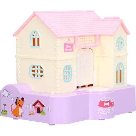 Tirelire pour chiot Boîte d'économie d'argent Doghouse à avaler automatiquement avec des deco Chien porte-bonheur violet (1/4)