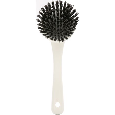 Balai de nettoyage de plaque de cuisson à long manche, poils durables blancs, brosse pour évier, pour cuisine ménagère et restaurant (1/5)