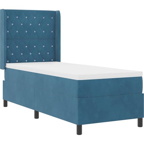Maison Exclusive - Boxspringbett mit Matratze mit LED Blau 80 x 2 (1/5)