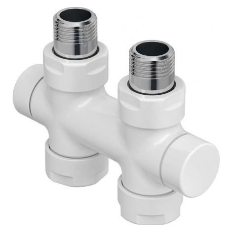 Pack vanne d'isolement en h droit monotube / bitube Blanc - ACOVA 991611