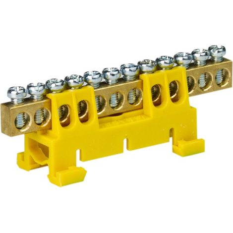 BORNIER DE CONNECTEUR DE CÂBLE JAUNE À 12 VOIES