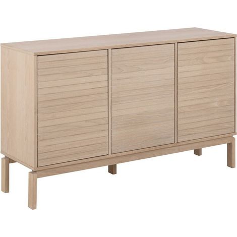 Aparador Norsica Ruvmeru 104 , 80x135cm, Número de puertas: 340cm, Chapa de madera natural, MDF (1/5)