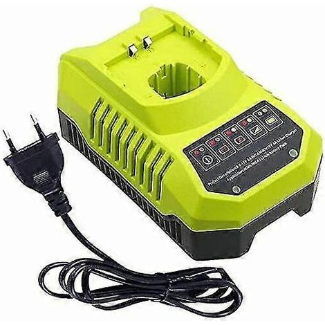Chargeur pour Ryobi P117 P118 P118, compatible avec les batteries lithium-ion NiMH Ryobi One 9,6 V-18 V (P100 P102 P103 P104 P105 P107 P108 P109 et 18 V One+). Batterie Yvan. (1/4)