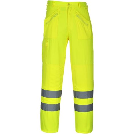 Pantaloni Action alta visibilità | Small - Yellow - NEUTRO (SENZA PERSONALIZZAZIONE) (1/4)