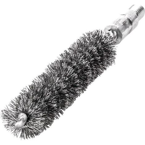 LESSMANN 500320 Rohrbürste L.115mm D.20mm Stahldraht gewellt Besatz-L.80mm