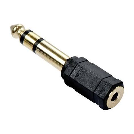 Câbles et adaptateurs audio vidéo LINDY Adapter Stereo 3.5mm female 6.3mm male gold plated (1/2)