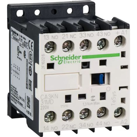 Contattore ausiliario con bobina 3NO+1NC 220V DC CA3KN31MD