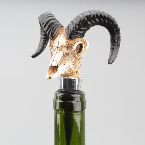 1 bouchon de vin en liège, motif tête de buffle, taille S-AquaForge (1/5)