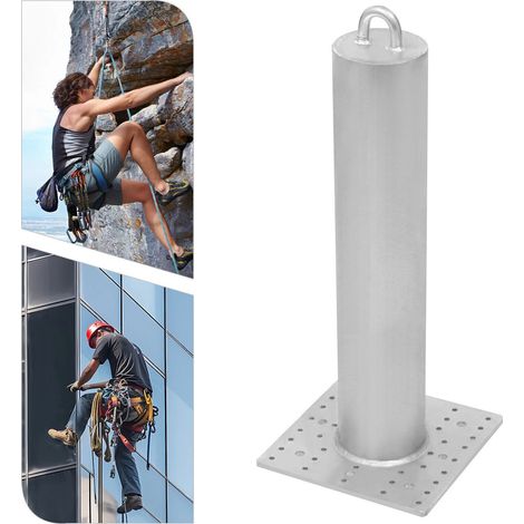 Ancrage de toiture commercial 10 × 10 × 24 po pour protection antichute, retenue de chute, lavage de vitres, utilisation intérieure/extérieure (1/5)