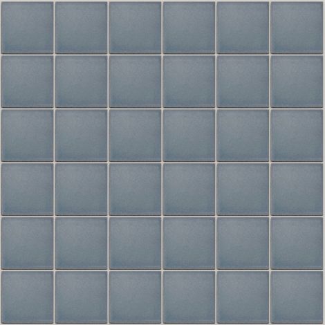 Mosaïque de grès cérame PICCOLO SILK 5x5cm (finition satinée) -  Placid blue - -  129 - Placid blue - boîte de 0.93 m2