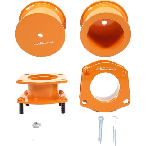 Kit de elevación, 3" delante, 3" detrás, fabricado en acero al carbono de alta resistencia, acabado con recubrimiento en polvo, compatible con Jeep Grand Cherokee WK y Commander XK. (1/5)