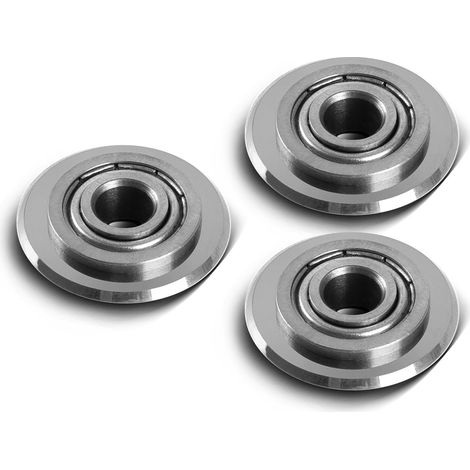 STAHLWERK 3 x Universal Fliesenschneidrad 22 x 6 x 6 mm 14 mm Schneidleistung (1/5)