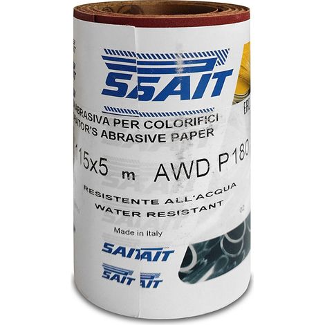 Sait carta abrasiva 115x5 mt grana 180