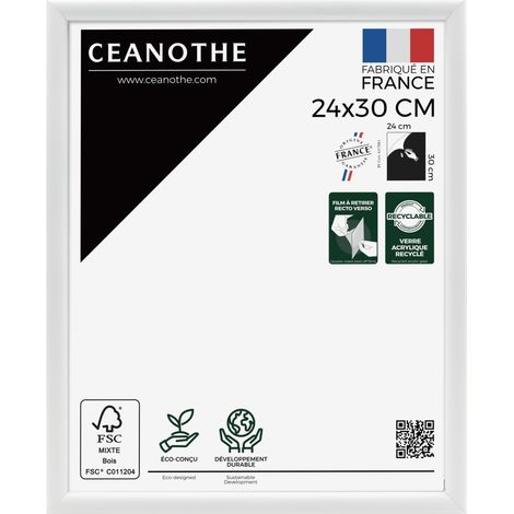 Cadre photo Essentiel exposition blanc 24x30 cm (1/5)