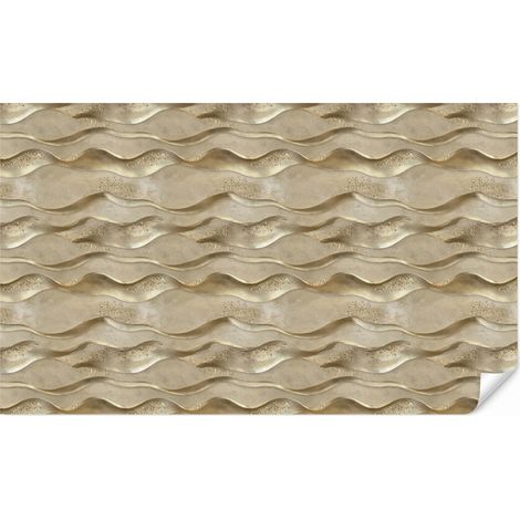 Carta da Parati Onde - Motivo - Oro 500x300 cm (1/5)