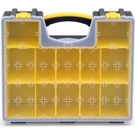 Boîte à Outils Portable pour Vis et Pièces Jaune 16,5 Pouces (1/5)