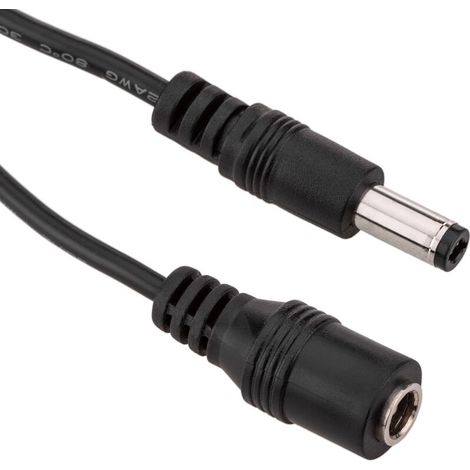 Cordon d"alimentation Connecteur DC-Jack 5.5x2.5mm 1m (M/H) (1/5)