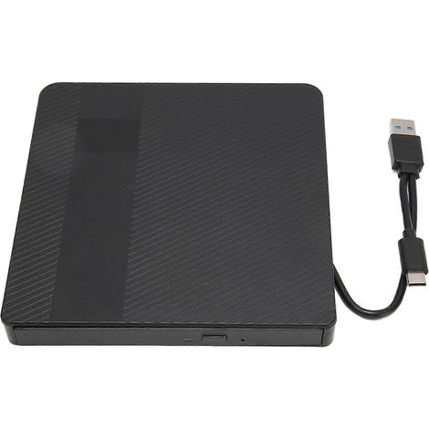 Graveur DVD externe universel USB 3.0 Type C pour CD/DVD-RW, compatible Linux, Windows et macOS. (1/4)