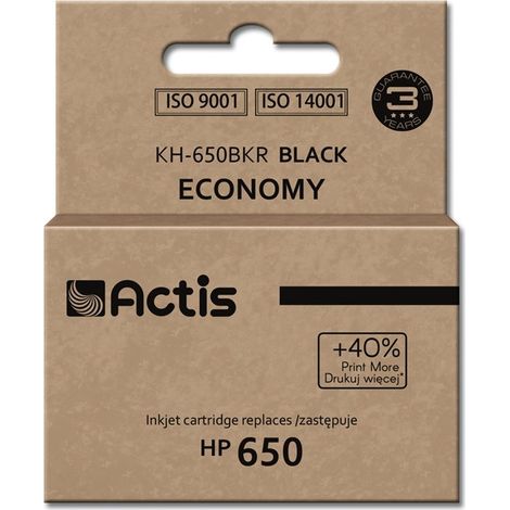ACTIS KH-650BKR - HP 650 Ersatz, schwarze Tinte 15ml