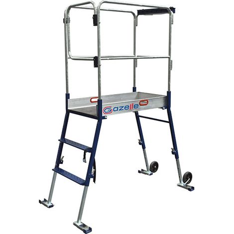 Piattaforma telescopica - Altezza di lavoro di 2.70 a 3.00m - 400710