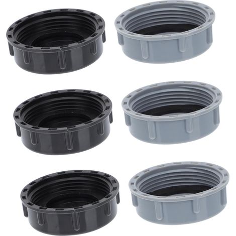 ULTECHNOVO Lot de 6 bouchons tuyau en plastique noir (1/5)