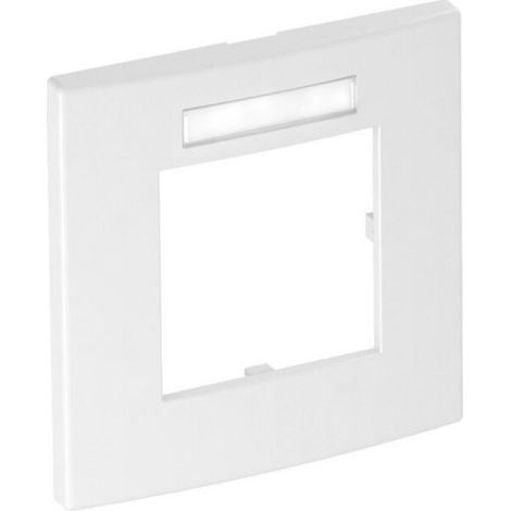 OBO Bettermann Abdeckrahmen Modul 45, 1fach 84x84mm Polycarbonat reinweiß RAL 9010, 6119338 (1/3)