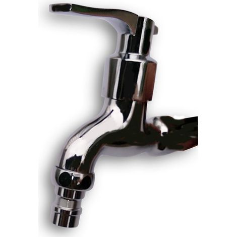 Robinet de Machine à Laver en Alliage D'aluminium Argenté, Facile à Installer er, Design Épuré pour Salle de Bain et Lavabo