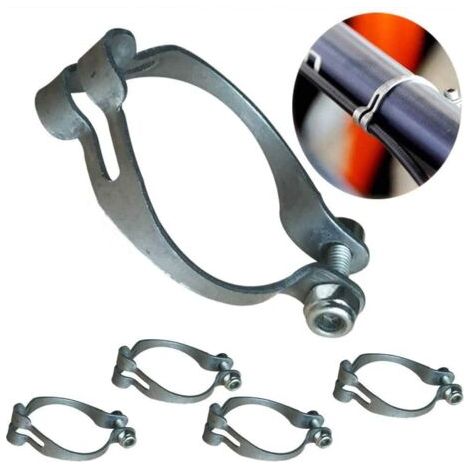 BUNTHAUS 4 Sets Metal Ring Firmly to Frame MTB Bike Cable Guide Brake Cable Shift Cable Derailleur Cable Base Guide Clip Fitting Line Tube Housing Durable (1/4)