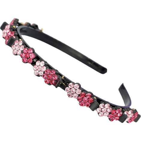 Diademas con pedrería para mujeres y niñas, adornadas con flores, perfectas para bodas y bailes de graduación. (1/5)