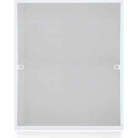 SWANEW Zanzariera in alluminio per finestre zanzariera in garza protezione UV zanzariera impermeabile telaio 80x100CM Bianco (1/5)