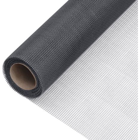 vidaXL Zanzariera in Fibra di Vetro 60x1000 cm Grigia