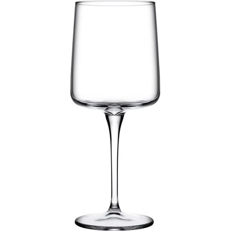 Lot de 6 verres à vin rouge en verre transparent 43 cl - élégants, résistants et lavables au lave-vaisselle (1/3)