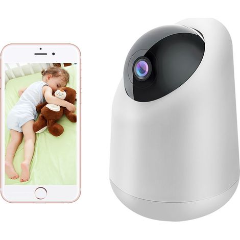 Caméra de surveillance intérieure sans fil HD avec enregistrement vidéo en direct - Meilleure petite caméra économique pour nounou - Meilleure vente - 1 acheteur