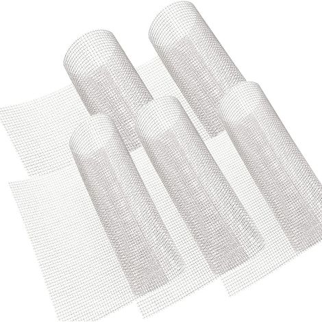 Lot de 5 Maille Acier Inoxydable 304, Grille 4 Mesh, Résistant Chaleur, Filtration Jardin Cuisine
